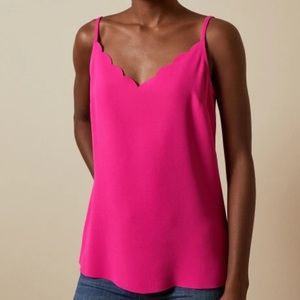 Ted Baker Adjustable Straps Scalloped Cami Top